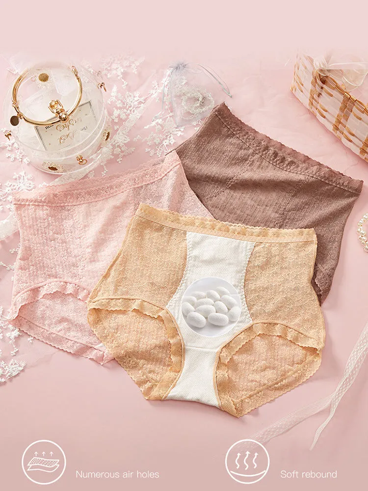 3-Pack Breathable Lace Tummy Control Briefs