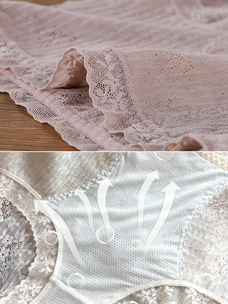 3-Pack Breathable Lace Tummy Control Briefs