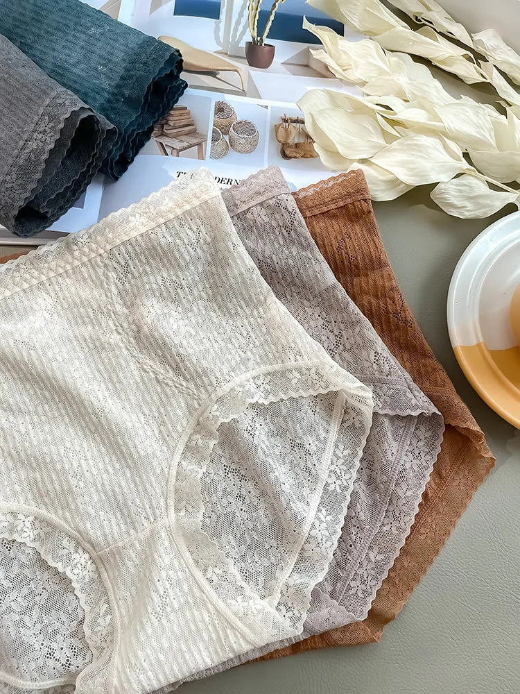 3-Pack Breathable Lace Tummy Control Briefs