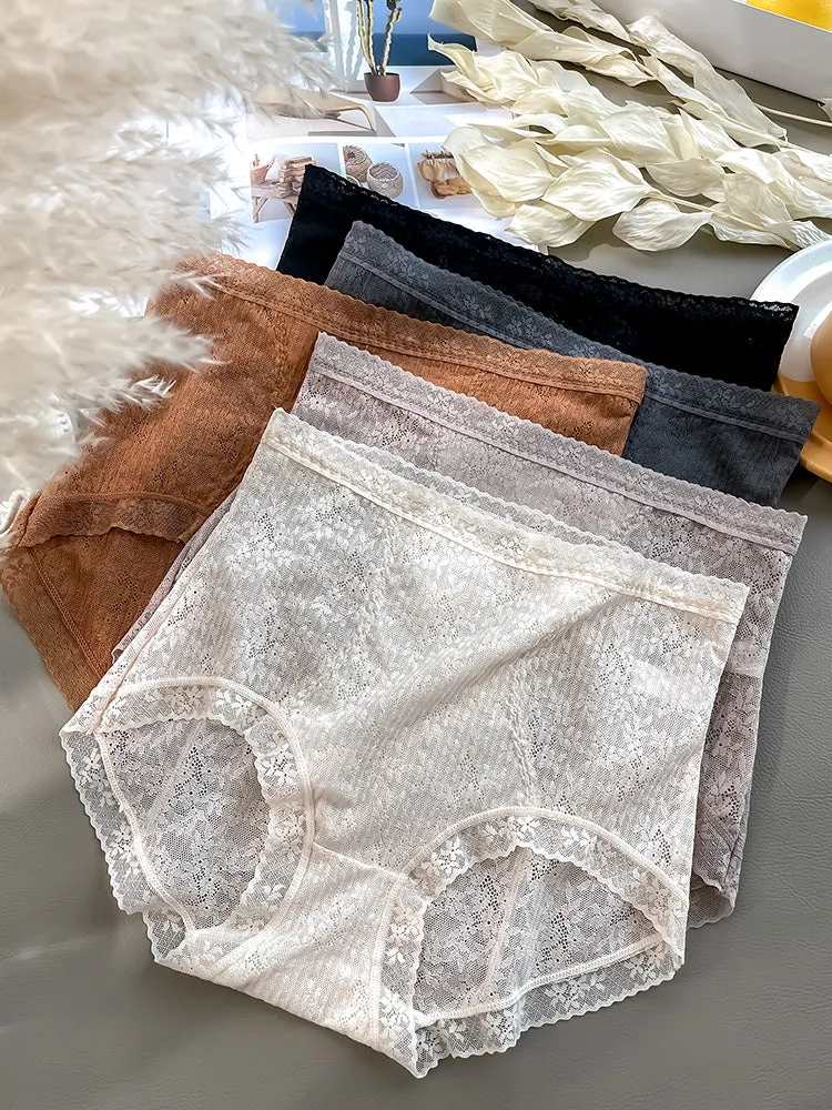 3-Pack Breathable Lace Tummy Control Briefs
