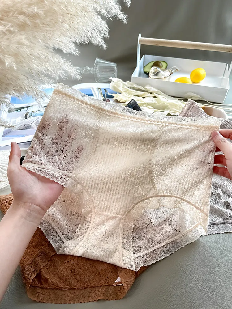 3-Pack Breathable Lace Tummy Control Briefs