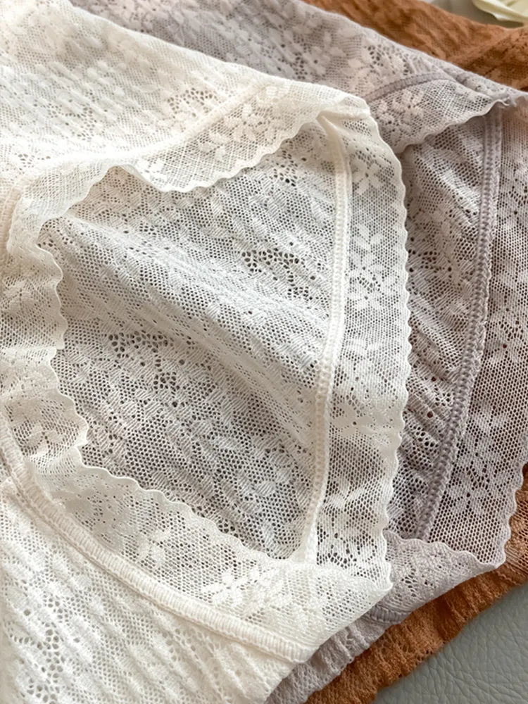 3-Pack Breathable Lace Tummy Control Briefs