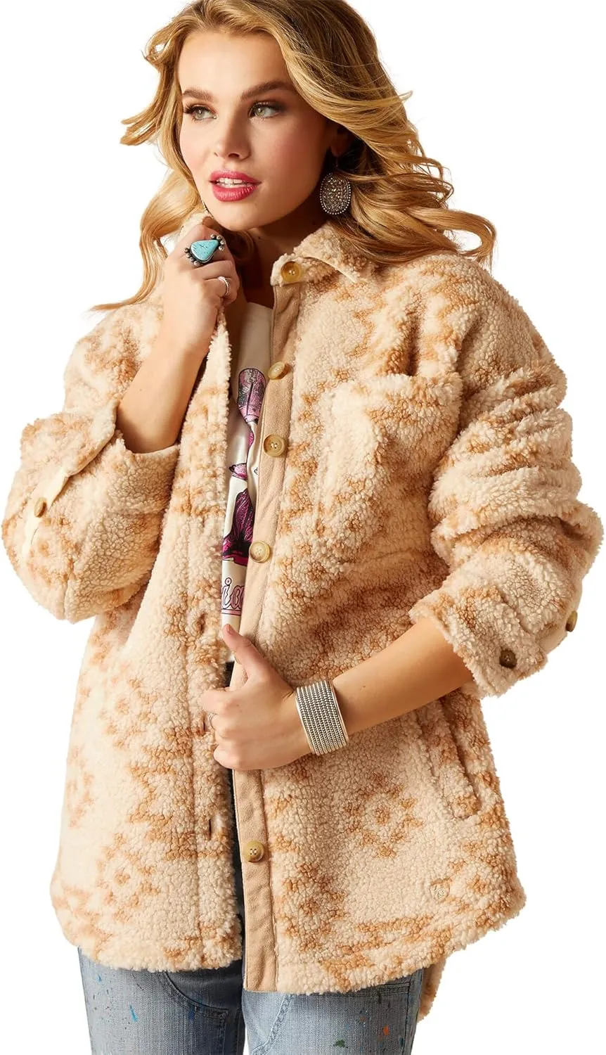 Ariat Women's Sherpa Shacket Shirt Jacket