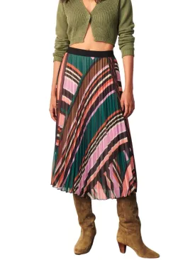 Ba&sh Uhendy Pleated Mid-length Skirt - Green