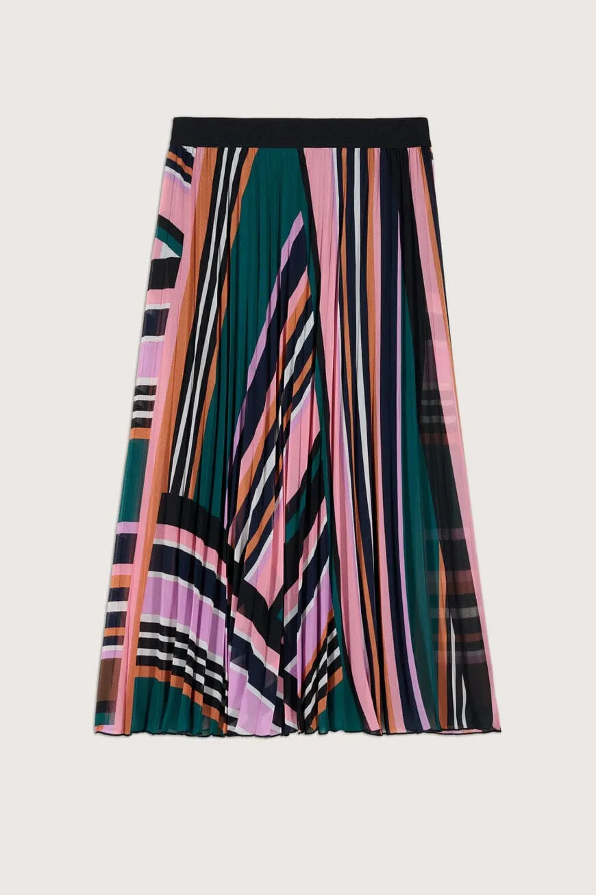 Ba&sh Uhendy Pleated Mid-length Skirt - Green