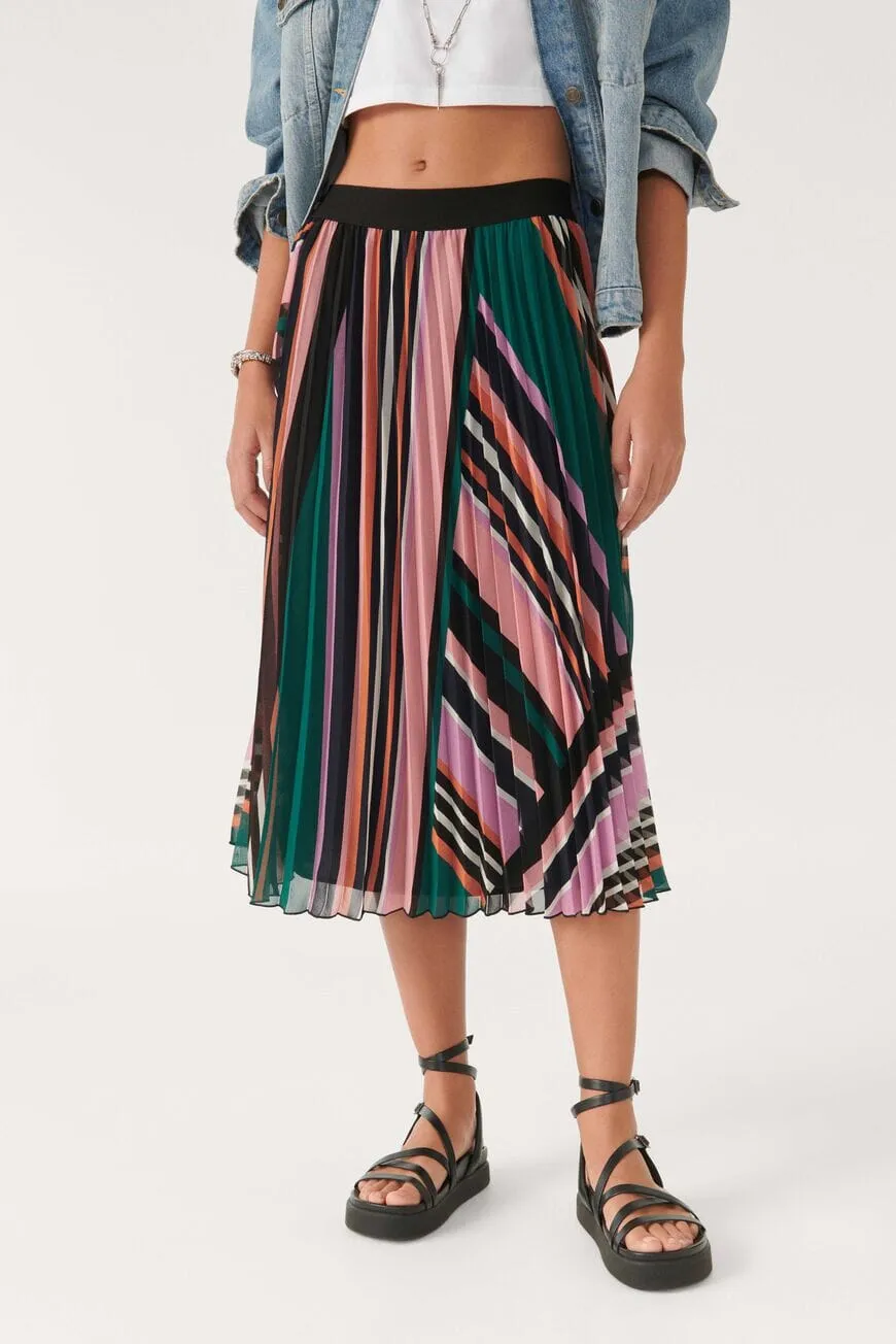 Ba&sh Uhendy Pleated Mid-length Skirt - Green
