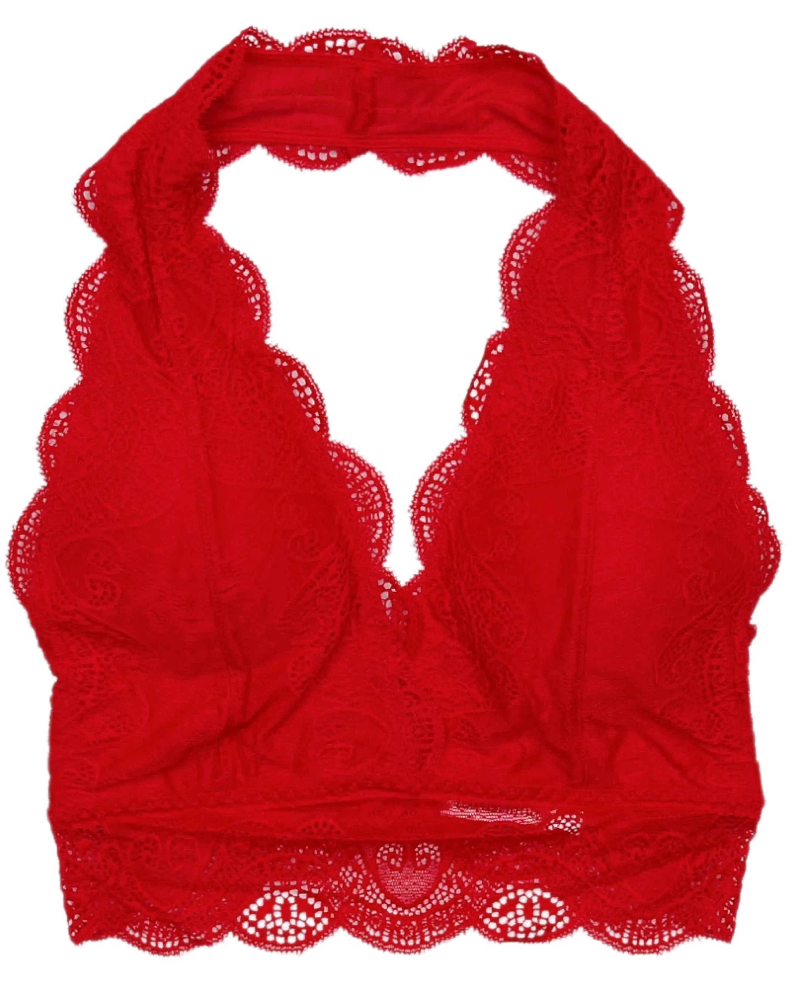 Bare it All Padded Lace Halter Bralette