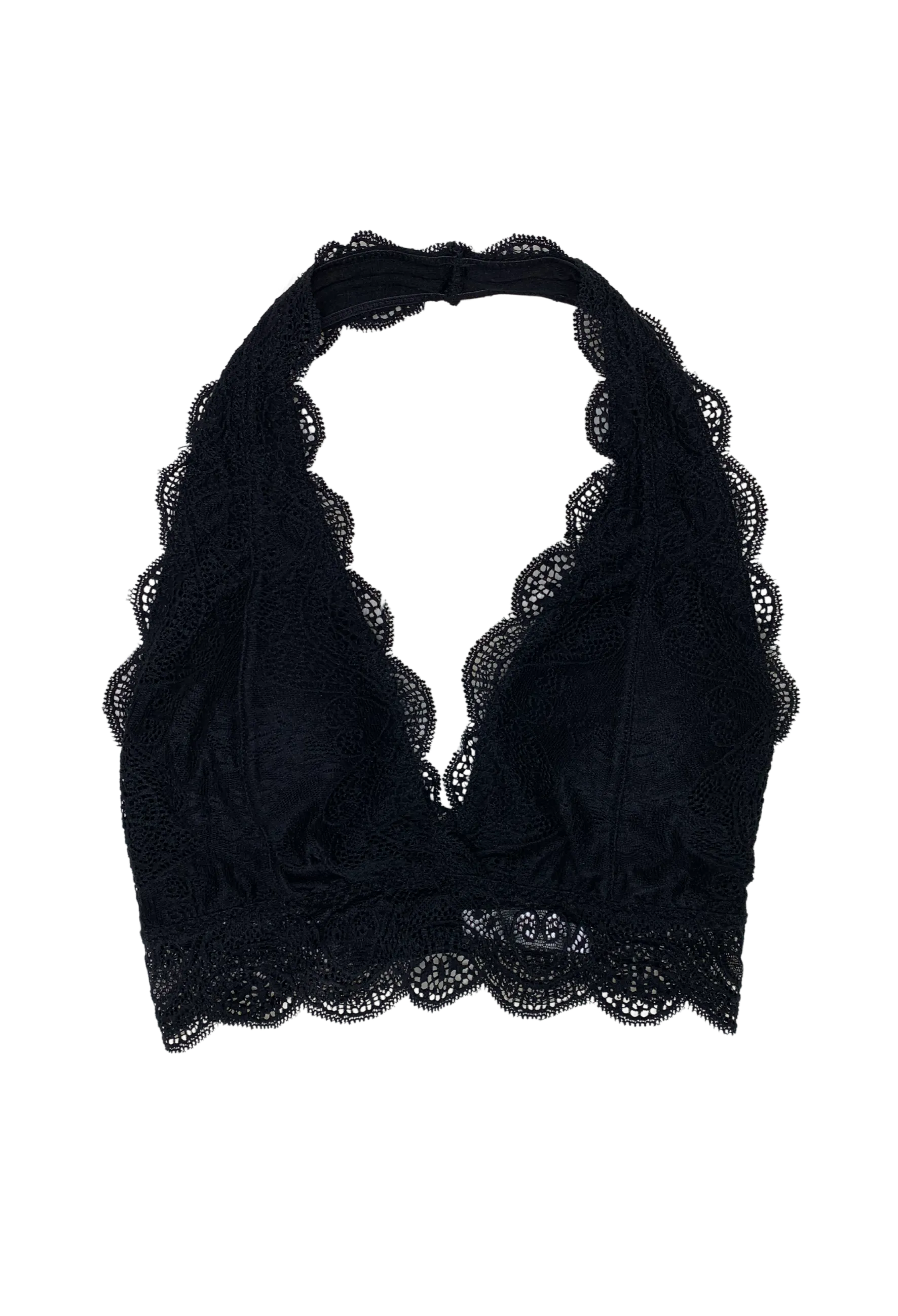 Bare it All Padded Lace Halter Bralette