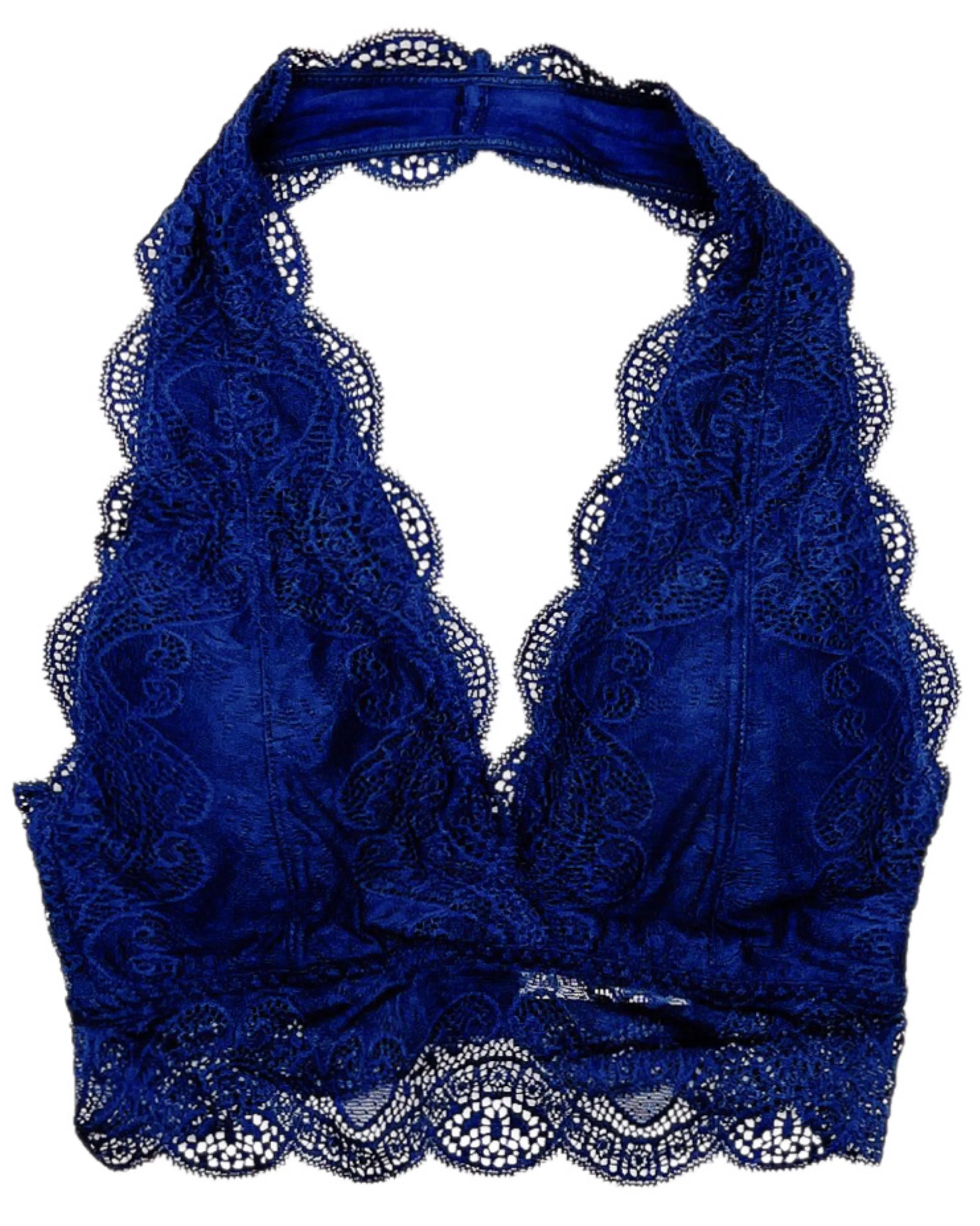 Bare it All Padded Lace Halter Bralette