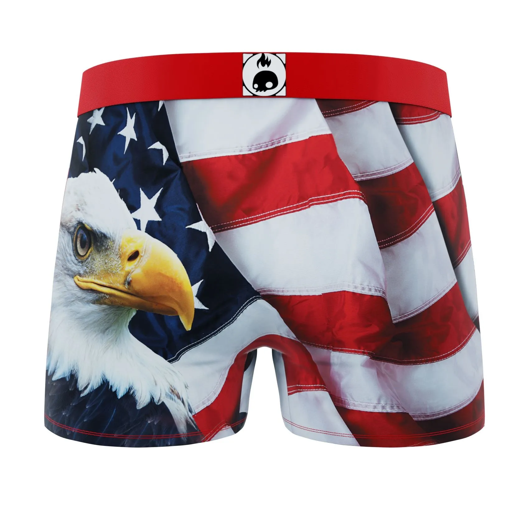 CRAZYBOXER Eagle Flag All Star Men's Boxer Briefs