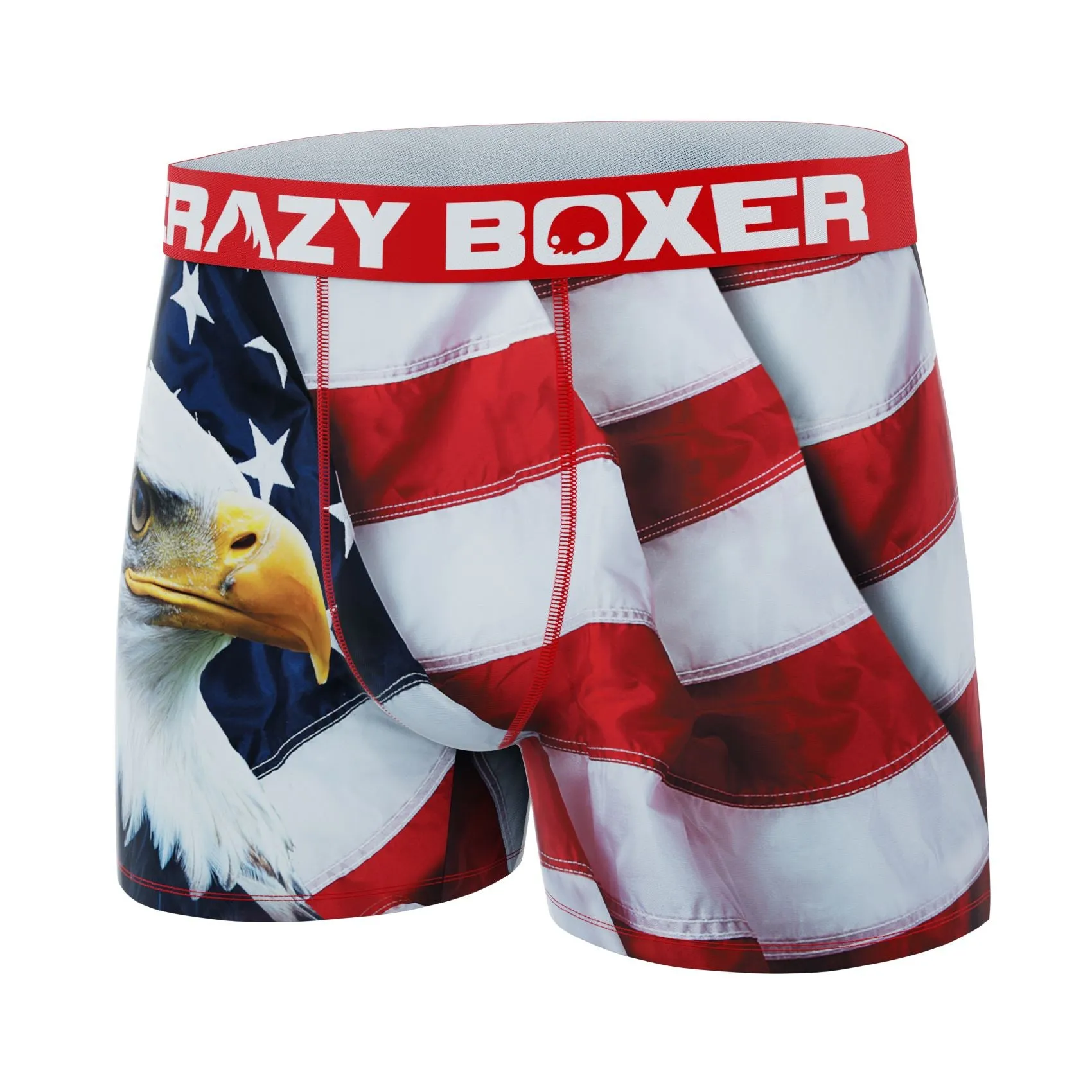 CRAZYBOXER Eagle Flag All Star Men's Boxer Briefs