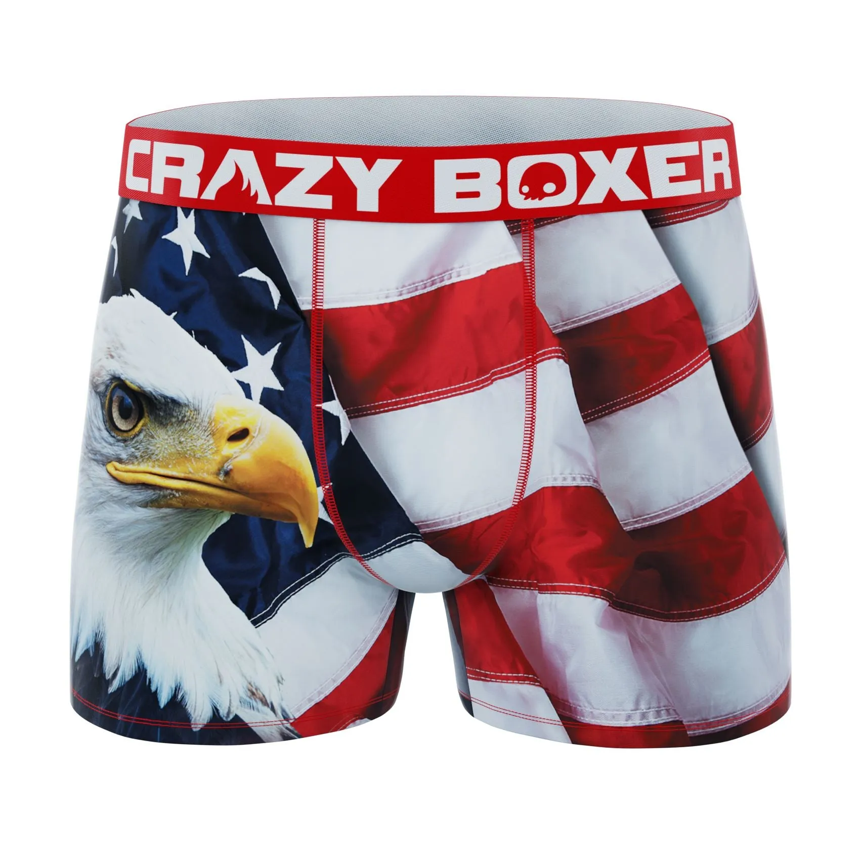 CRAZYBOXER Eagle Flag All Star Men's Boxer Briefs