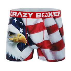 CRAZYBOXER Eagle Flag All Star Men's Boxer Briefs