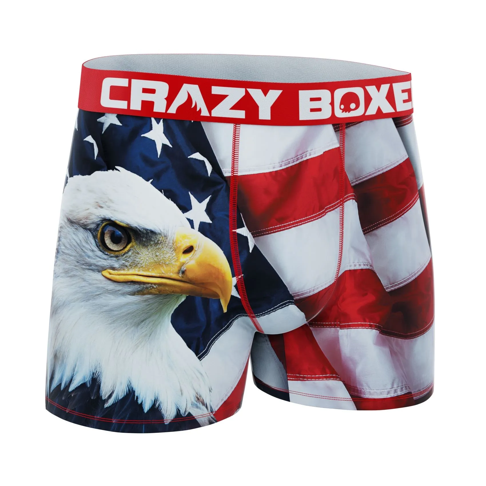 CRAZYBOXER Eagle Flag All Star Men's Boxer Briefs