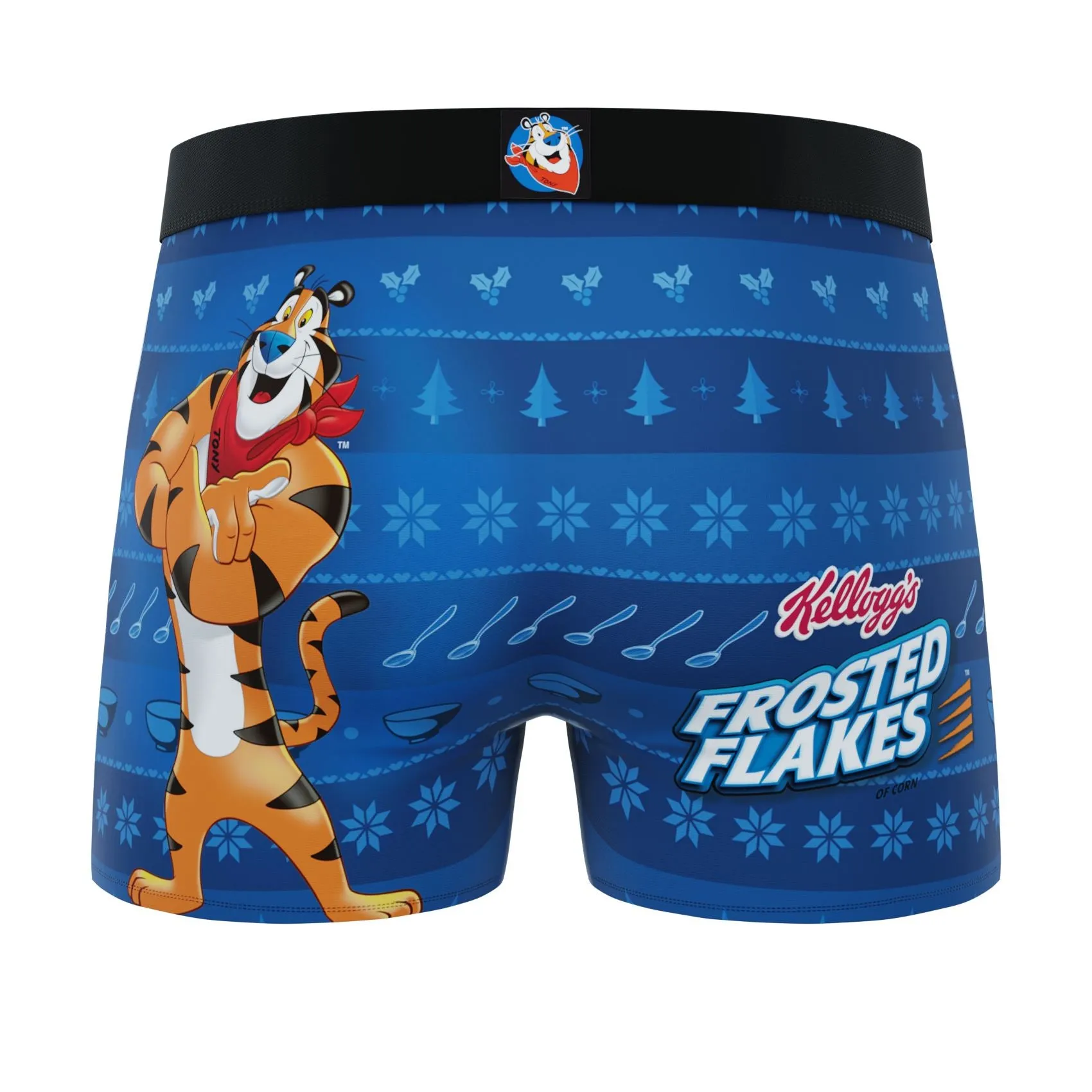 CRAZYBOXER Kellogg's Frosted Flakes and Froot Loops Men's Boxer Briefs (2 Pack)