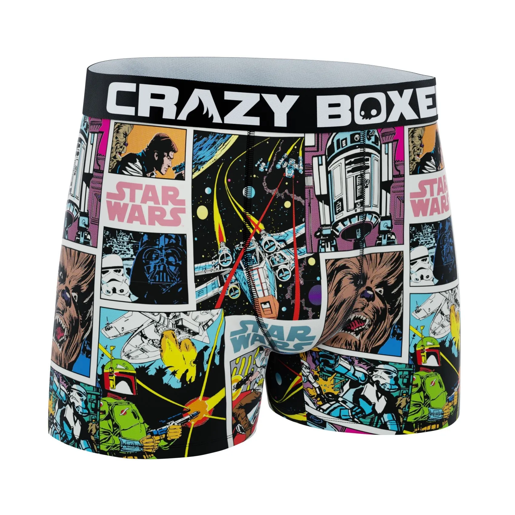 CRAZYBOXER Men's Star Wars Comic Boxer Briefs
