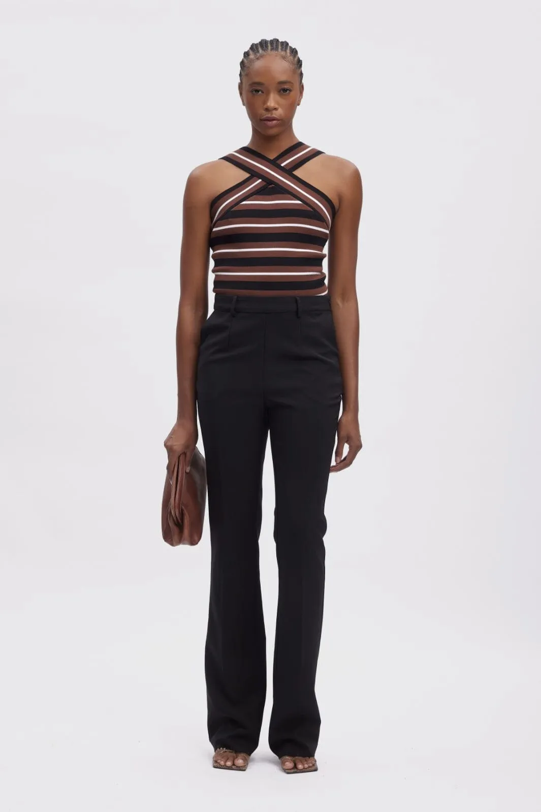 Gestuz - Shilagz Top - 106044 Brown/Black Striped