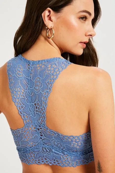 Halter Lace Racerback Bralette