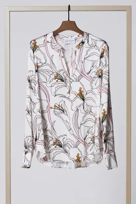 Herzen's Angelegenheit 6156 Sorbet Pink Print Blouse