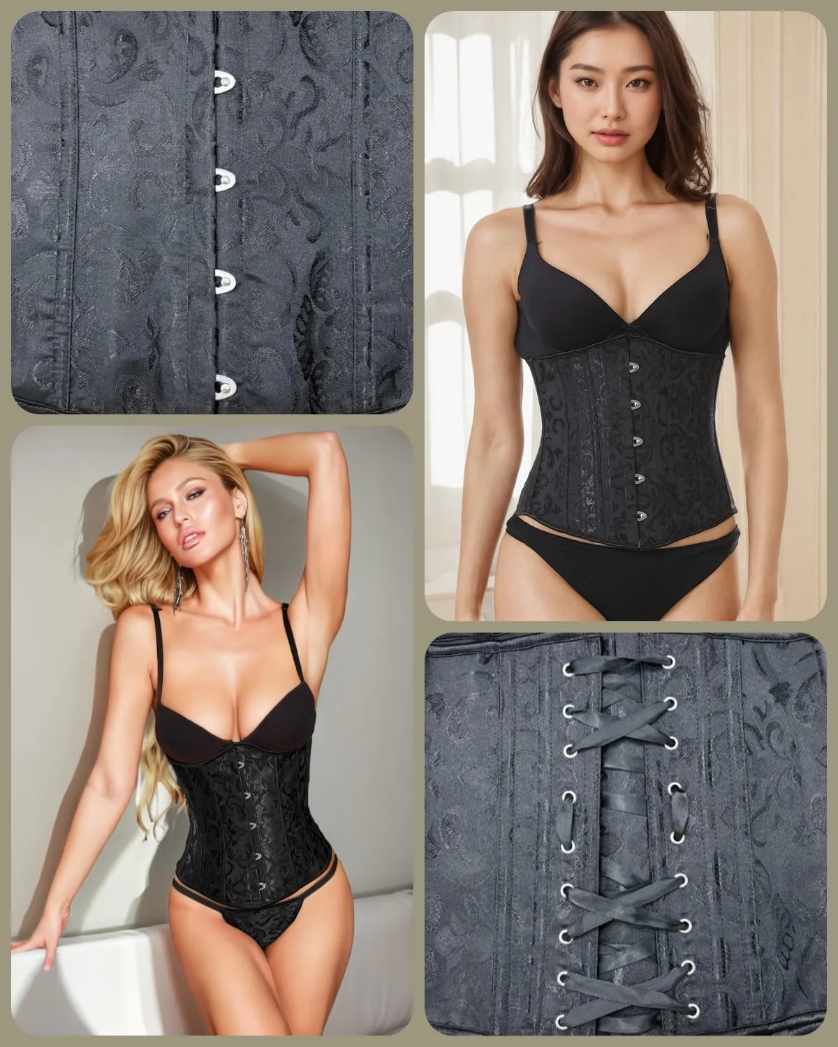 kasahara Pirate Costume Dress Women with Boned Underbust Waist Corset Bandana Pirate Sexy Costumes Accessories 5pcs