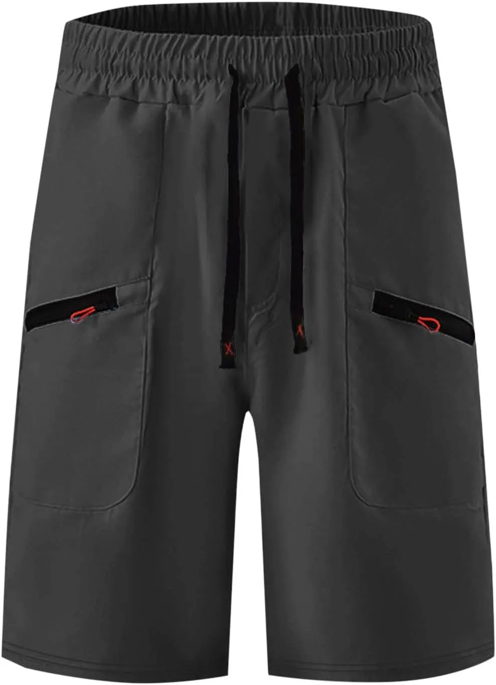 Mens Athletic Shorts Casual Loose Drawstring Solid Pants Fashion Lounge Elastic Waist Beach Summer Cargo Shorts
