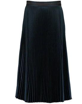 Metallic Pleated Skirt