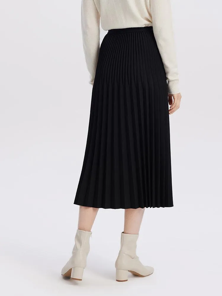 Mid-Length Pleated Skirt