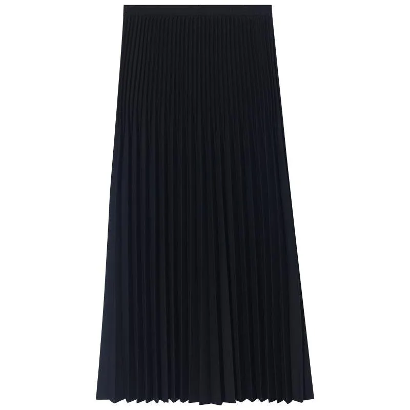Mid-Length Pleated Skirt