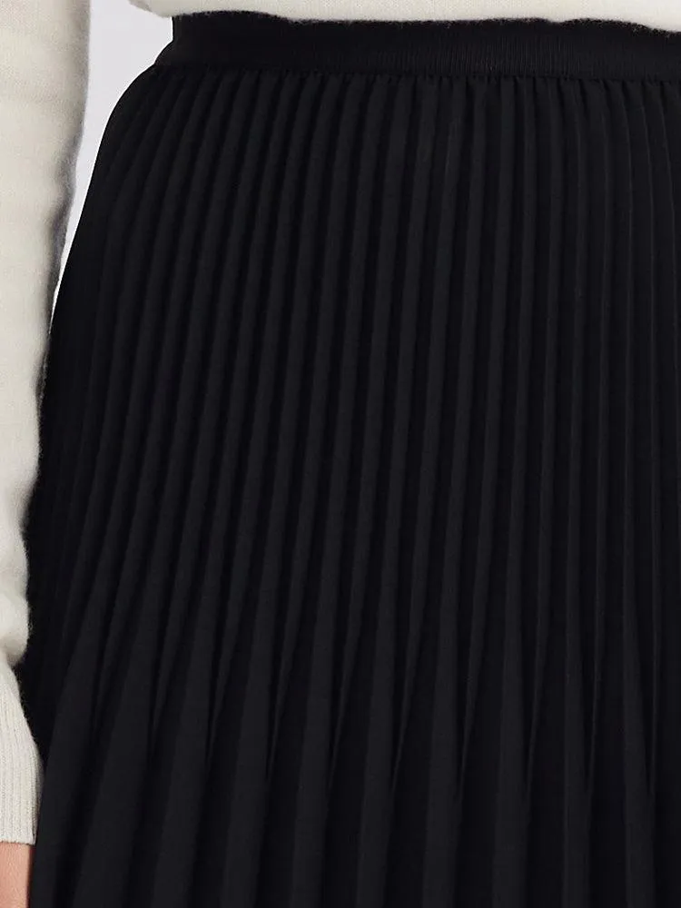 Mid-Length Pleated Skirt