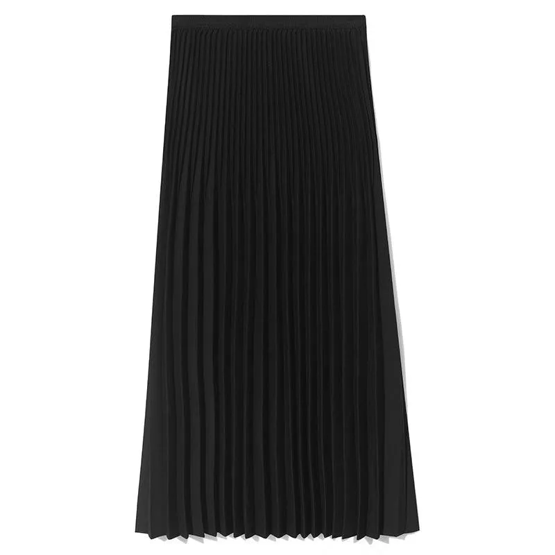 Mid-Length Pleated Skirt