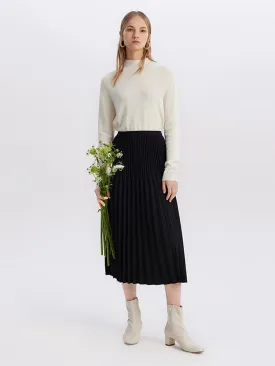 Mid-Length Pleated Skirt
