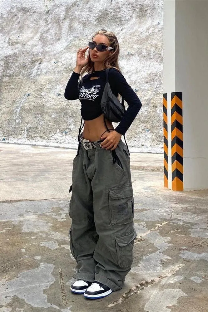 multi-pocket casual pants