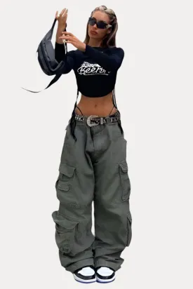 multi-pocket casual pants
