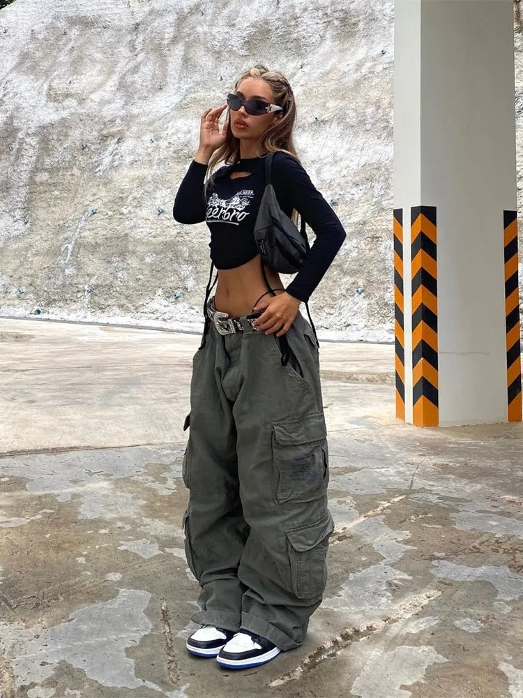 multi-pocket casual pants