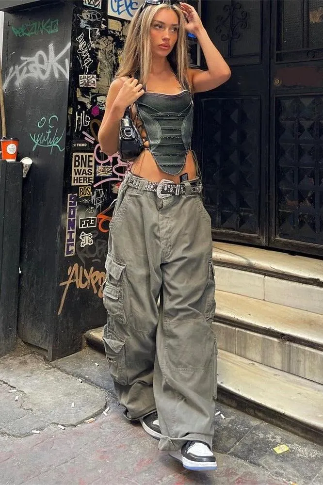 multi-pocket casual pants