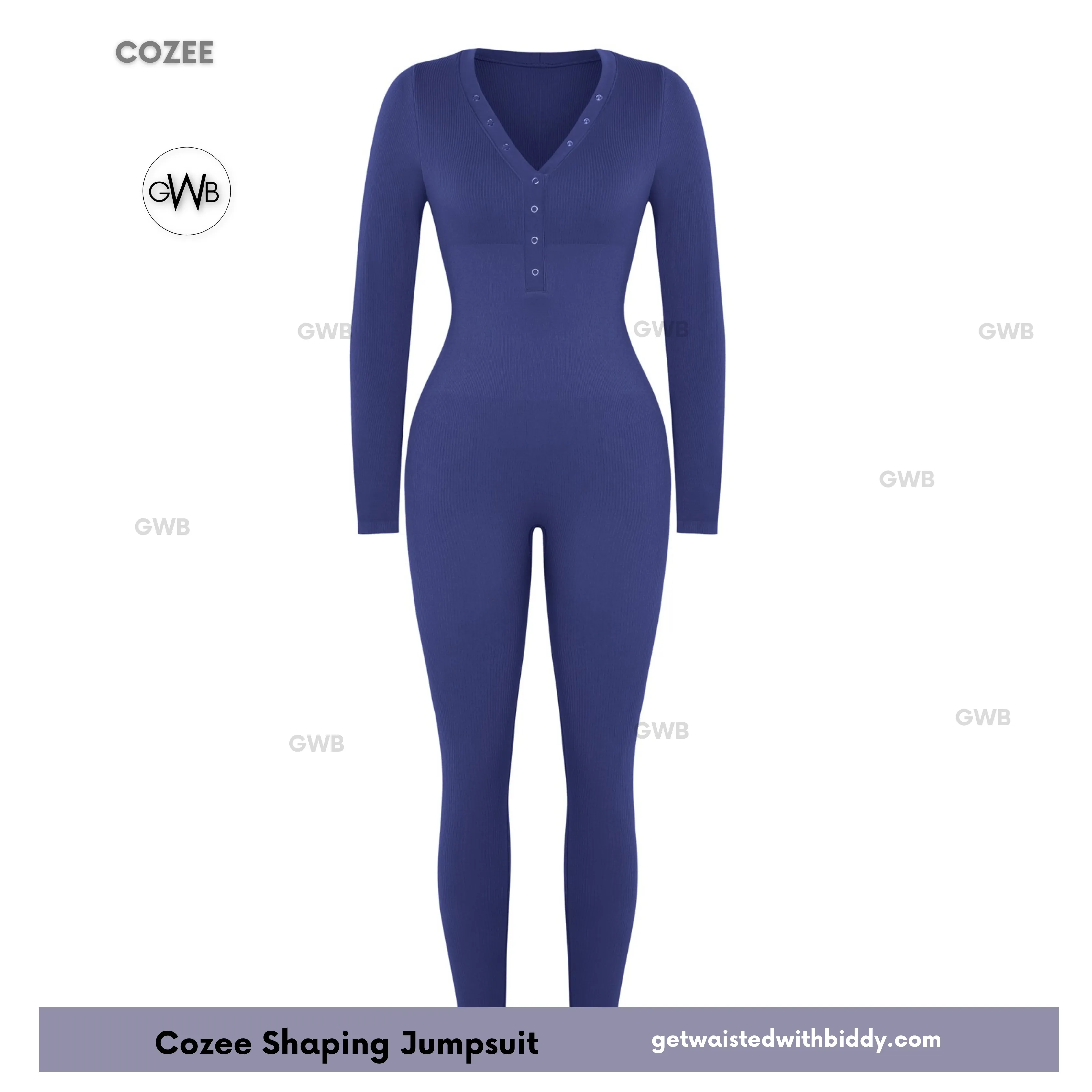 NEW! GWB Cozee Loungewear Jumpsuit Bodysuit Green