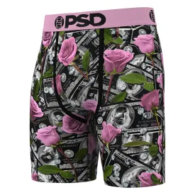 PSD Men's Multicolor Cash & Roses Pnk Boxer Briefs Small Underwear - 224180034-MUL-S