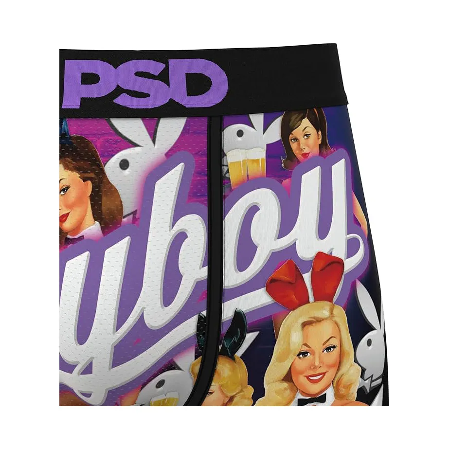 PSD Men's Multicolor Playboy Boxer Briefs Small Underwear (Knit) - 424180002-MUL-S