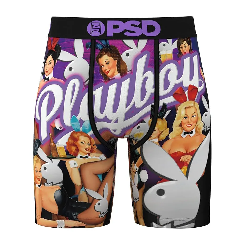 PSD Men's Multicolor Playboy Boxer Briefs Small Underwear (Knit) - 424180002-MUL-S