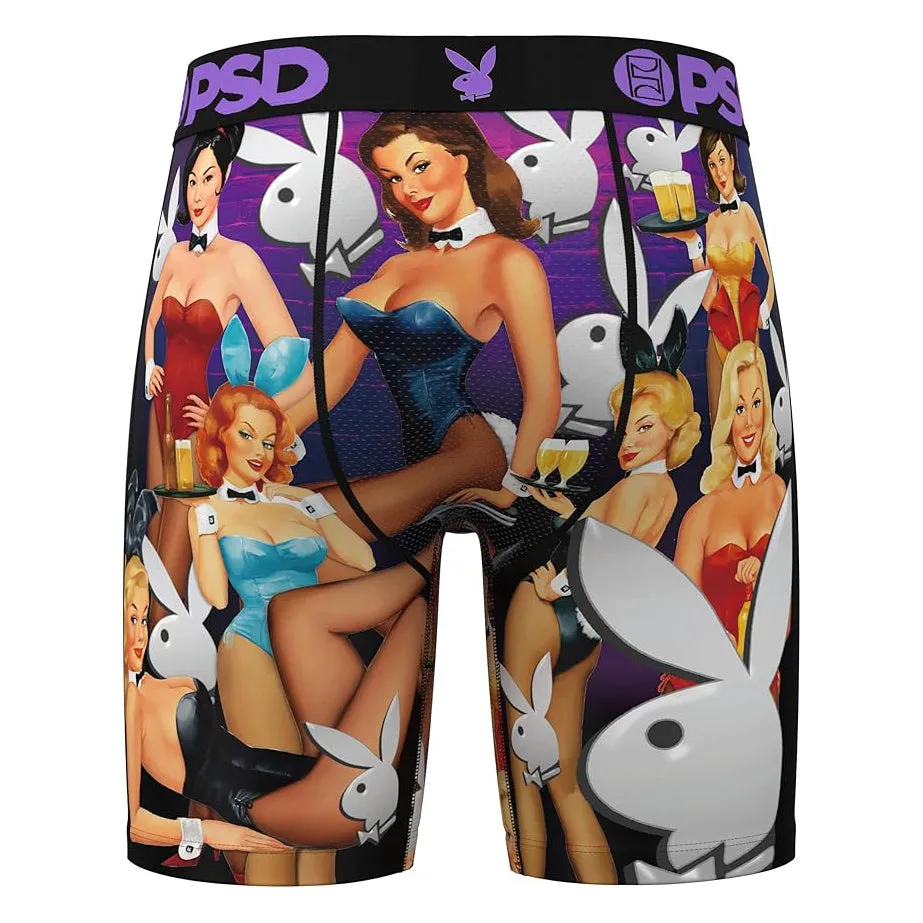 PSD Men's Multicolor Playboy Boxer Briefs Small Underwear (Knit) - 424180002-MUL-S