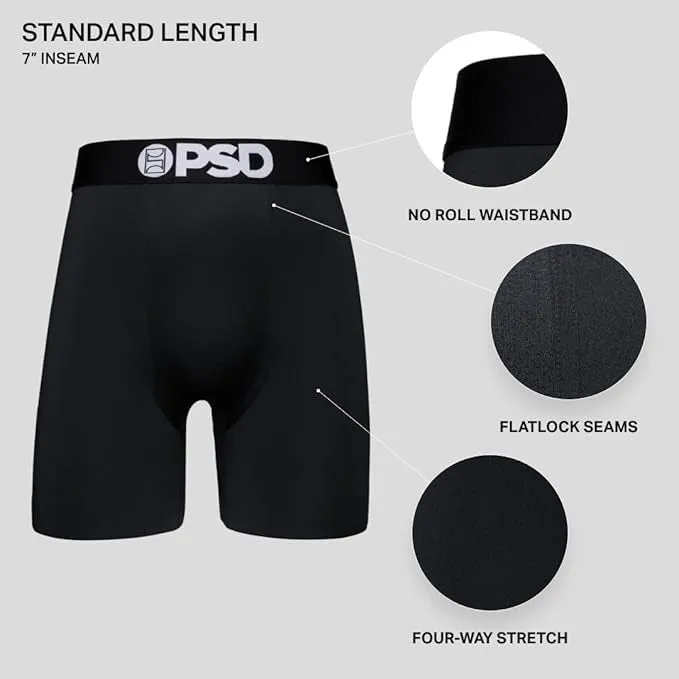 PSD Men's Multicolor Playboy Boxer Briefs Small Underwear (Knit) - 424180002-MUL-S
