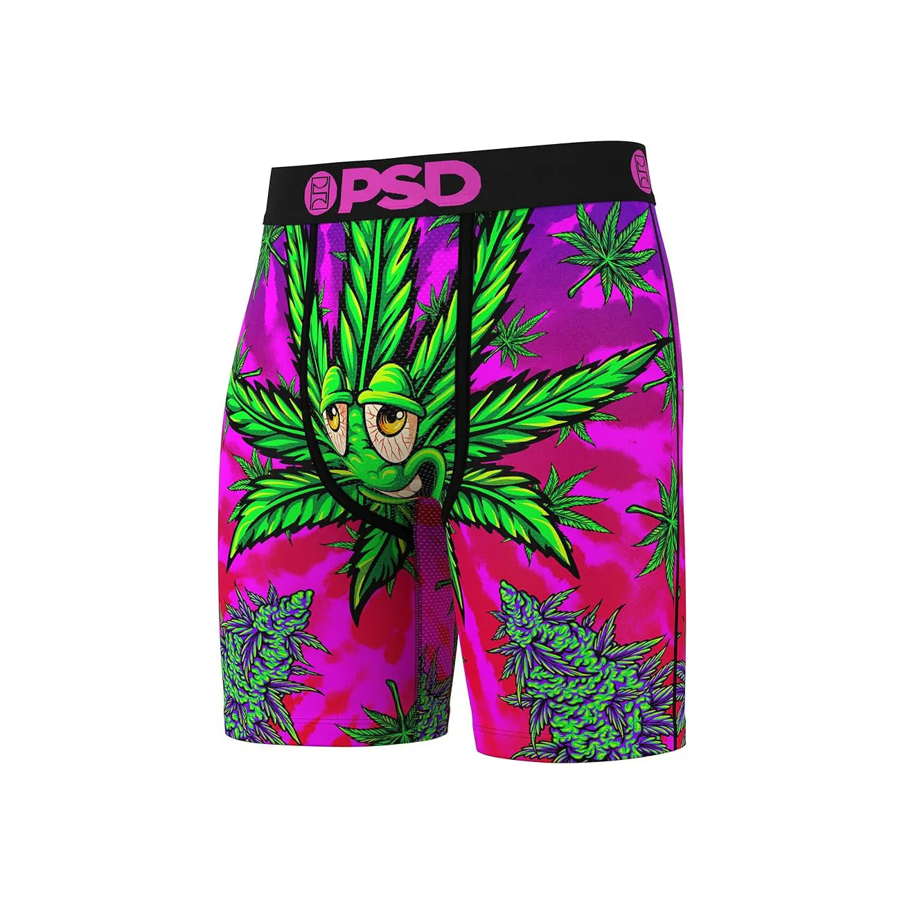 PSD Men's Multicolor Recreational Print Boxer Briefs Large Underwear - 424180091-MUL-L