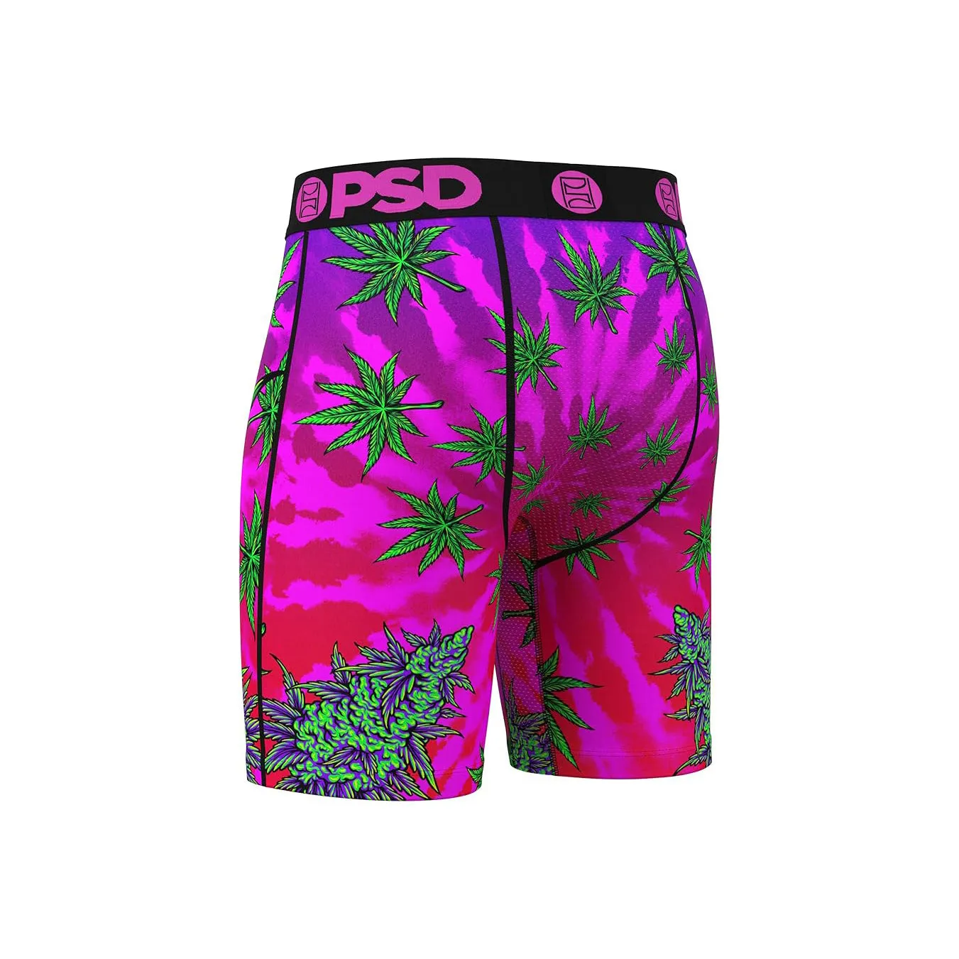 PSD Men's Multicolor Recreational Print Boxer Briefs Large Underwear - 424180091-MUL-L