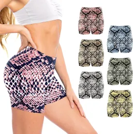 Sexy Basics Womens 6 Pack Ultra Soft Mini -Bike Short | Workout Trunk Spandex Stretch Boxer