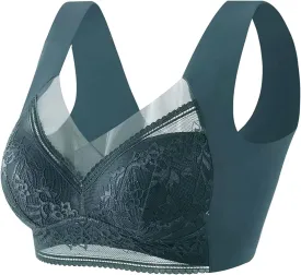 Strap Less Bra Thin Underwear Plus Size Wireless Sports Lace Breast Cover Cup Large Womens Bras