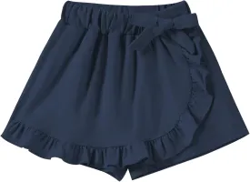 Toddler Baby Girls Skorts Skirt Little Girls Ruffle Flying Skirts Front Hem Solid Casual Stretch Skort for Baby Girls