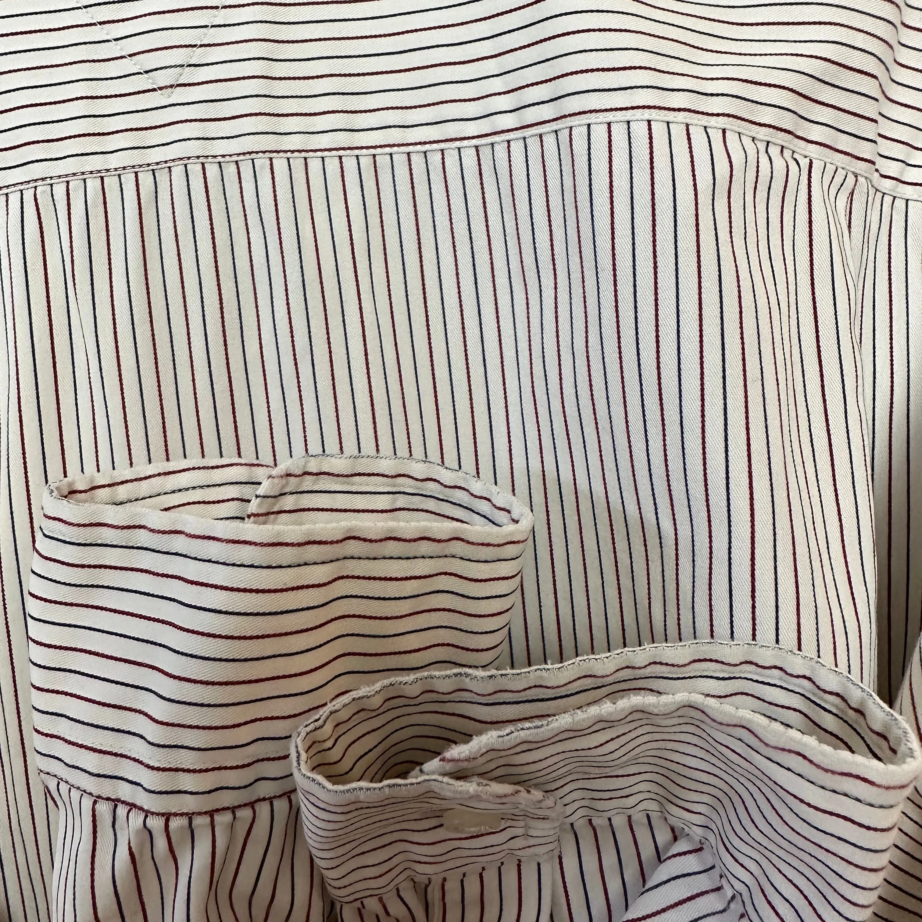 Tommy Hilfiger Striped Button Down Shirt Cotton Large