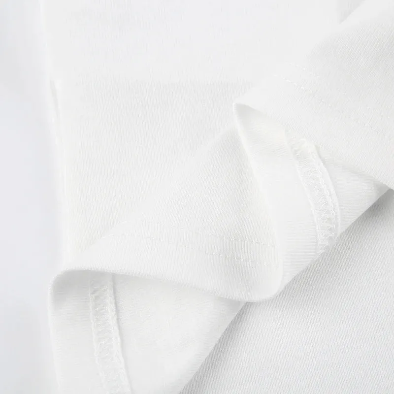 White Lace Patched Slim Sweet Top