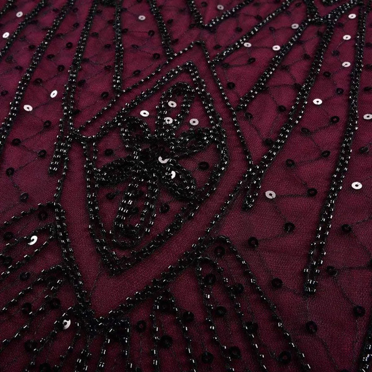 Women's 1920s Flapper Dress Vintage Great Gatsby Party Sequin Maxi Evening Cocktail Dresses with 20s Accessories Set