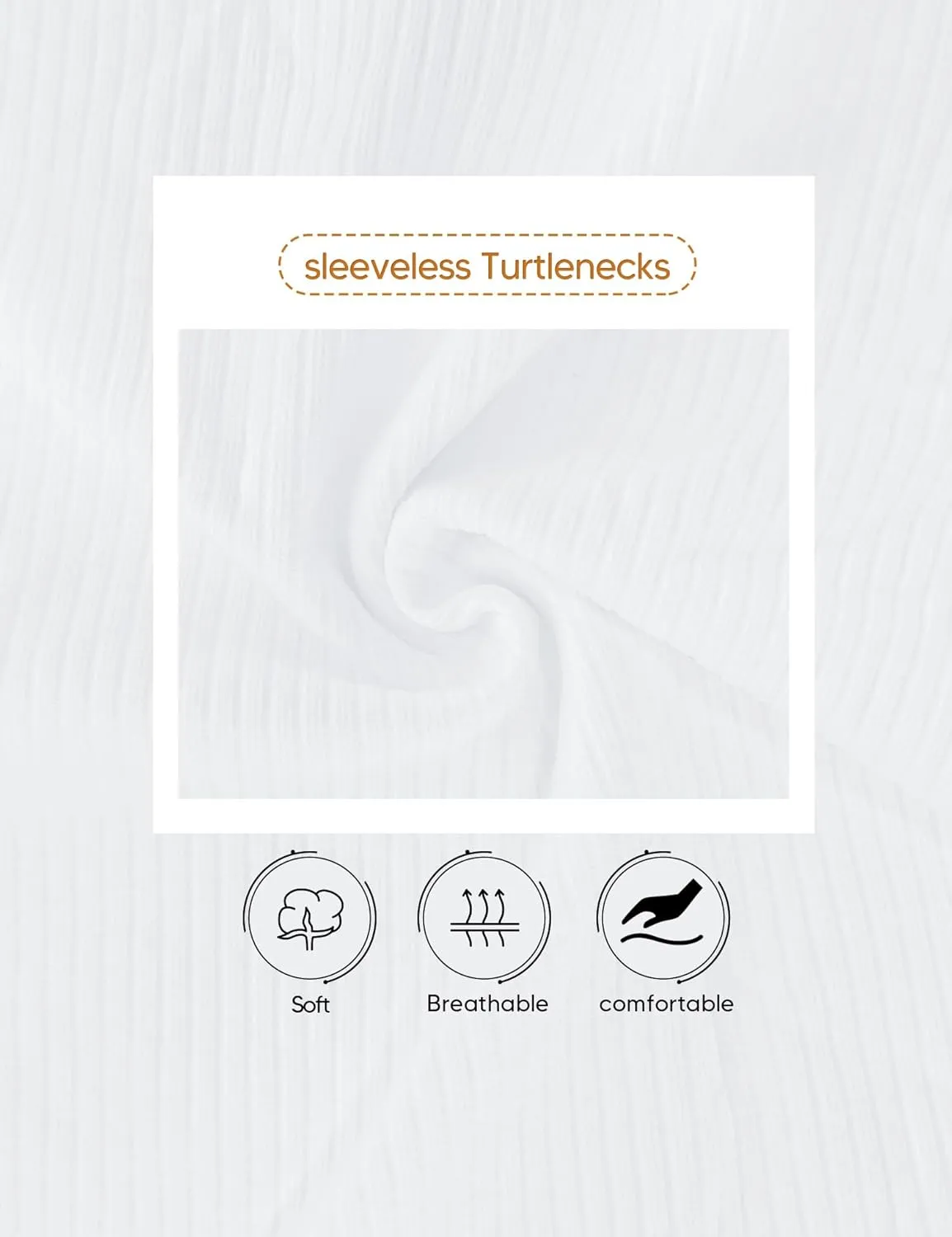Women's Mock Turtleneck Top Sleeveless Solid Rib Knit Form Fitting Scoop Tank Tops Basic Cami Shirts